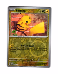 Pikachu Reverse Holo Common 051/162 Temporal Forces Pokemon