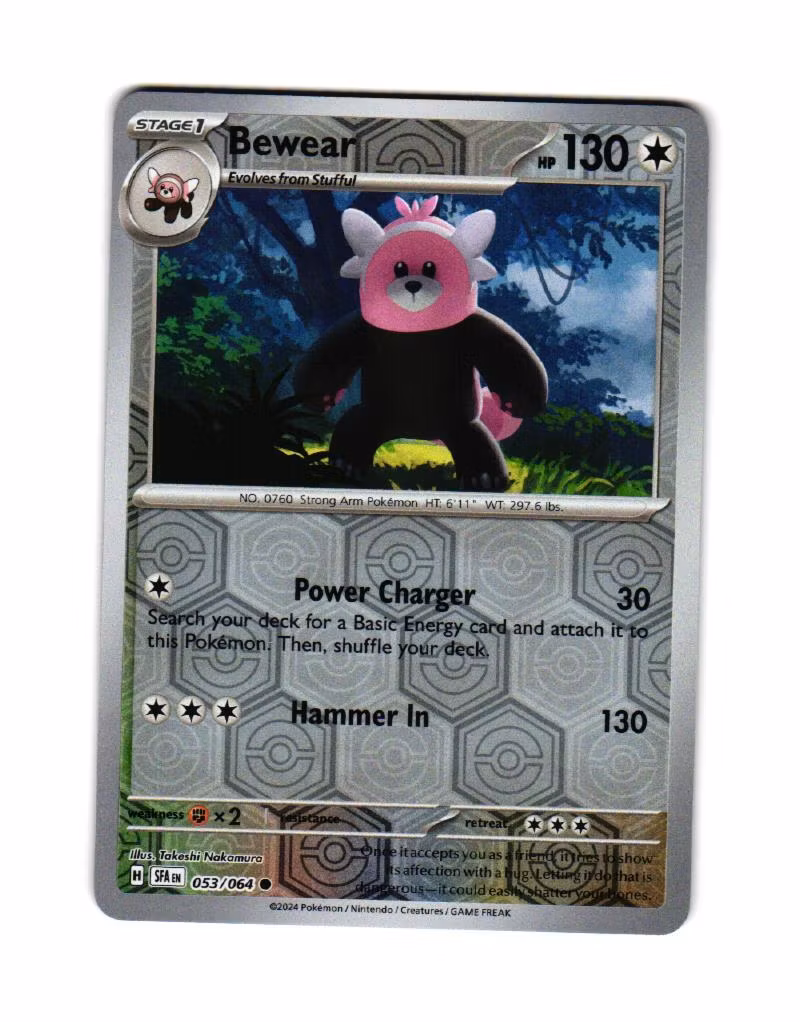 Bewear Reverse Holo Common 053/064 Shrouded Fable Pokemon