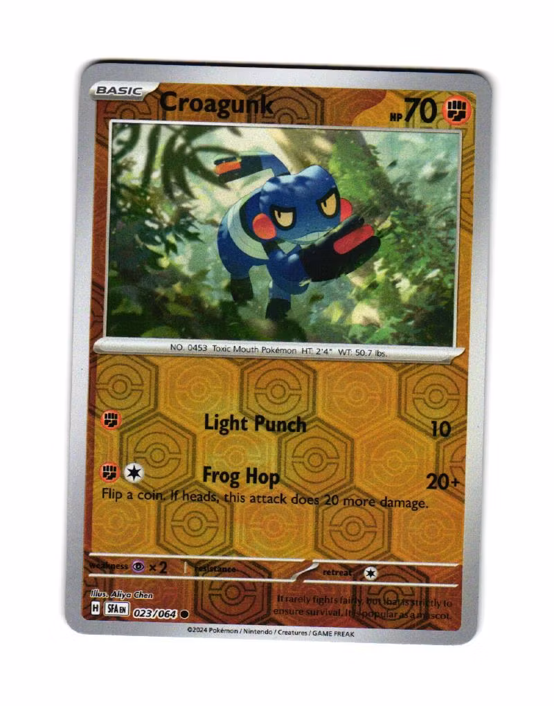Croagunk Reverse Holo Common 023/064 Shrouded Fable Pokemon
