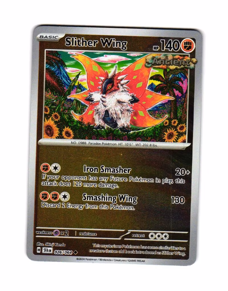 Slither Wing Reverse Holo Uncommon 026/064 Shrouded Fable Pokemon