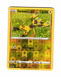 Zeraora Reverse Holo Rare 052/159 Crown Zenith Pokemon