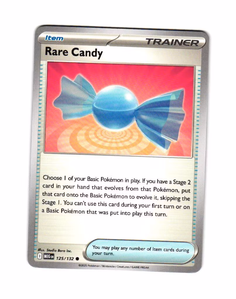 Rare Candy Common 125/132 Mega Evolution Pokemon