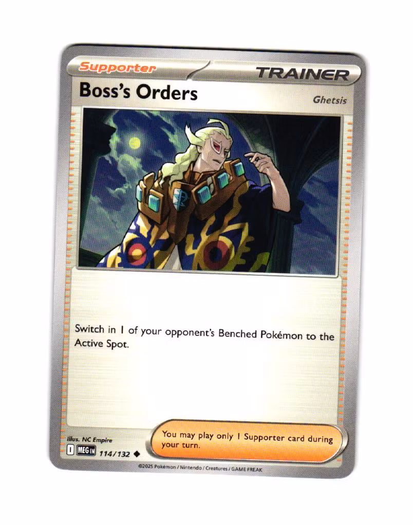 Bosss Orders Uncommon 114/132 Mega Evolution Pokemon