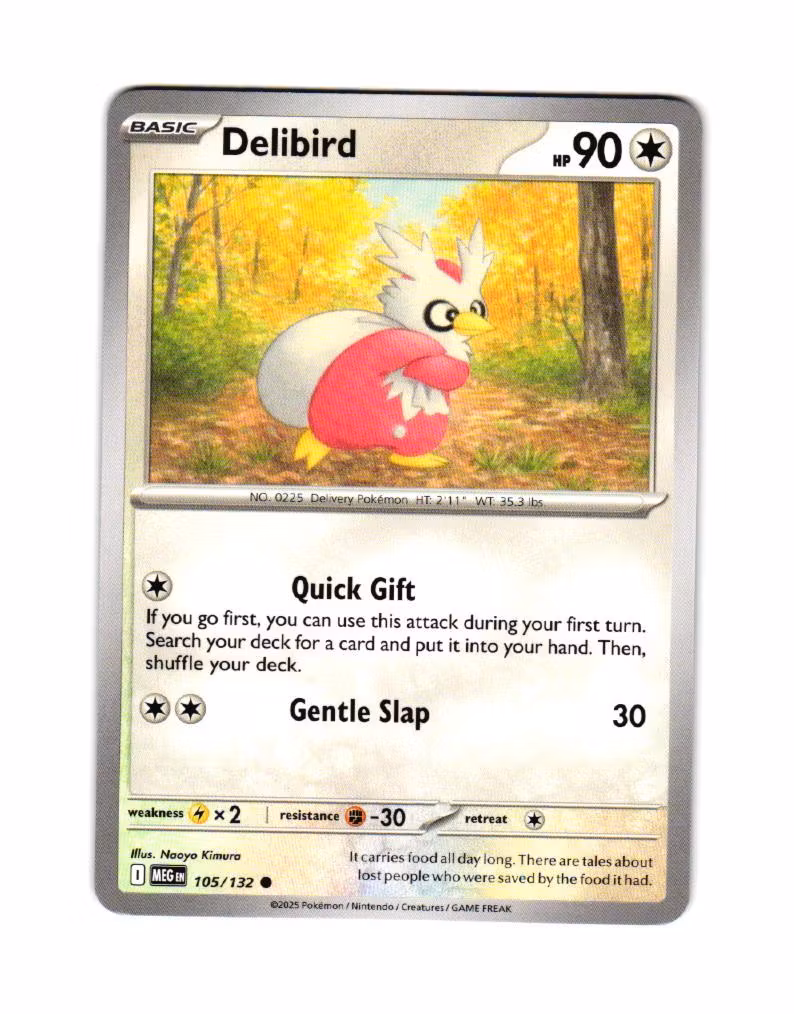 Delibird Common 105/132 Mega Evolution Pokemon