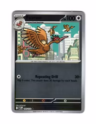 Fearow Reverse Holo Common 103/132 Mega Evolution Pokemon