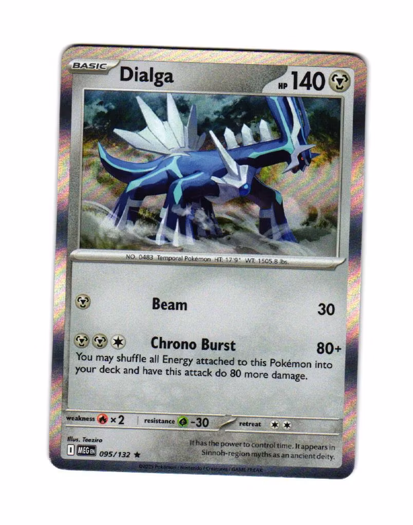 Dialga Holo Rare 095/132 Mega Evolution Pokemon