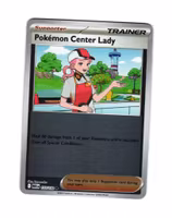 Pokemon Center Lady Reverse Holo Common 123/132 Mega Evolution Pokemon