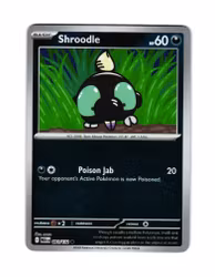 Shroodle Reverse Holo Common 091/132 Mega Evolution Pokemon