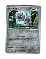 Klink Reverse Holo Common 061/086 Black Bolt Pokemon