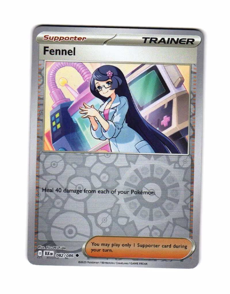 Fennel Reverse Holo Uncommon 082/086 Black Bolt Pokemon