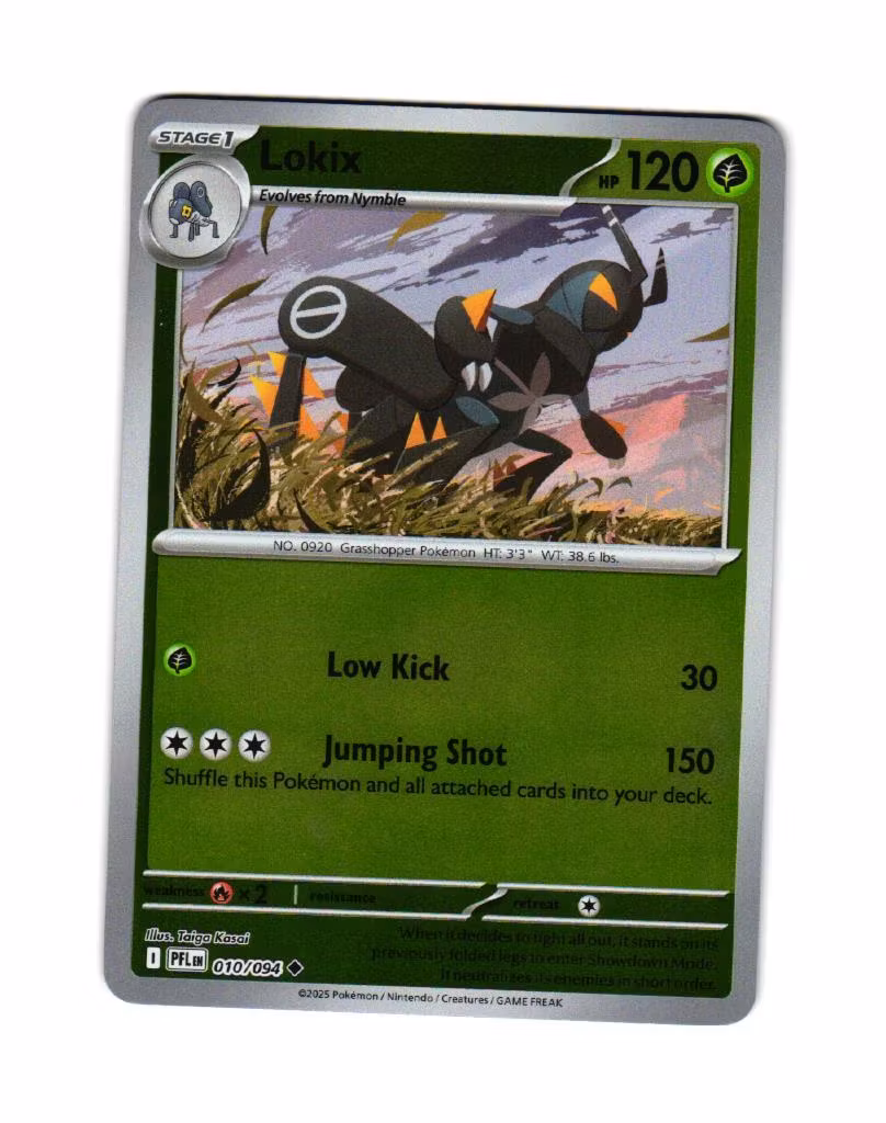 Lokix Reverse Holo Uncommon 010/094 Phantasmal Flames Pokemon