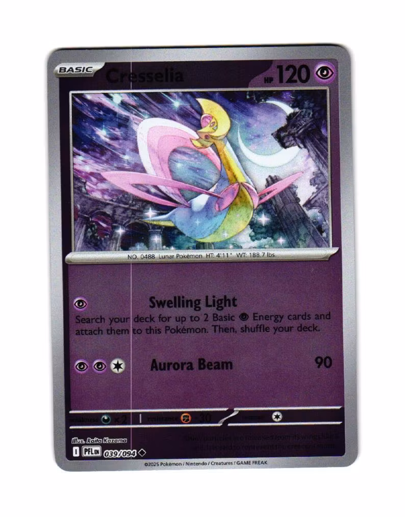 Cresselia Reverse Holo Uncommon 039/094 Phantasmal Flames Pokemon