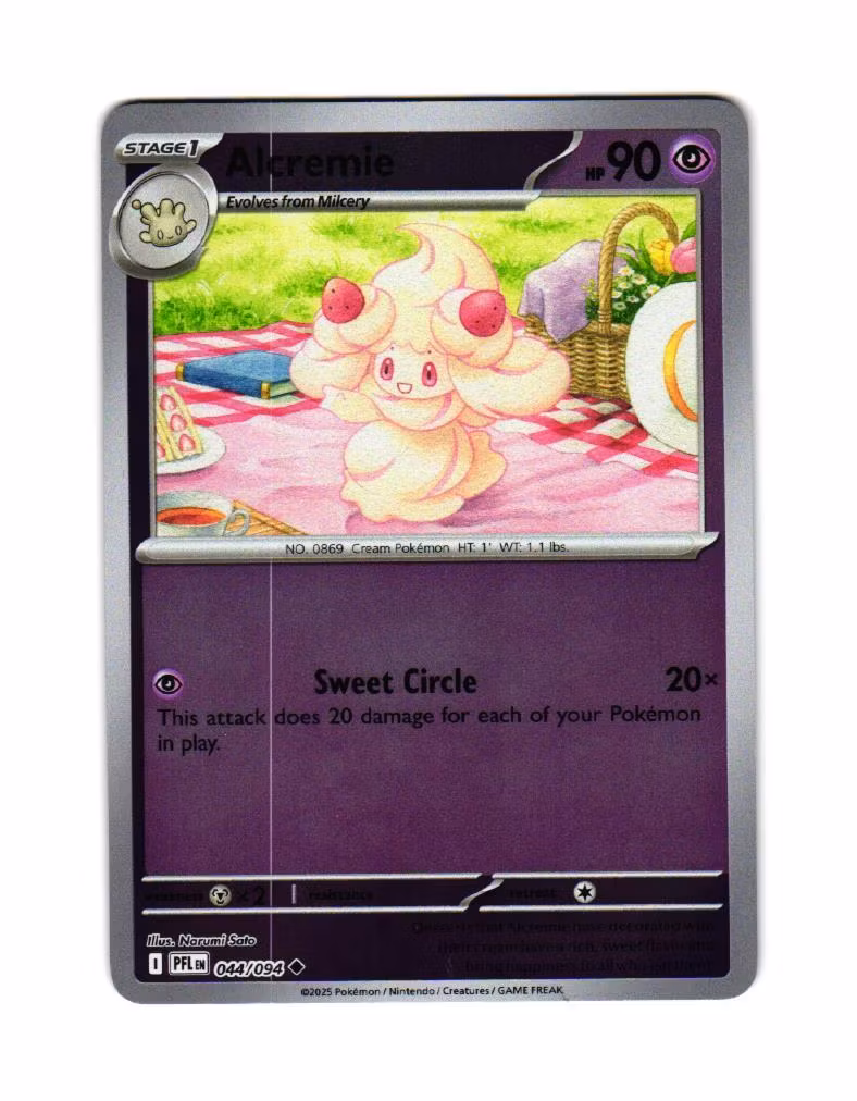 Alcremie Reverse Holo Uncommon 044/094 Phantasmal Flames Pokemon