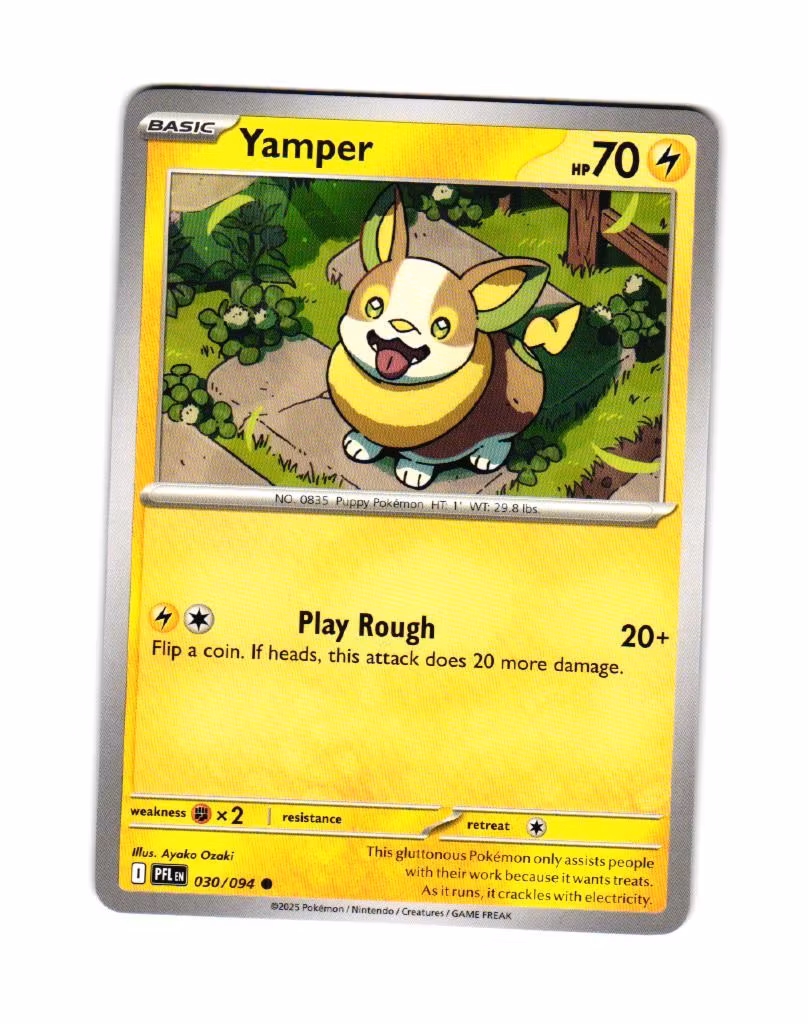 Yamper Common 030/094 Phantasmal Flames Pokemon