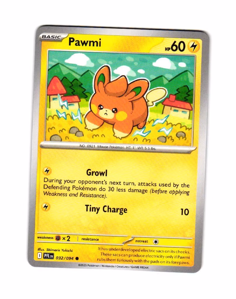 Pawmi Common 032/094 Phantasmal Flames Pokemon