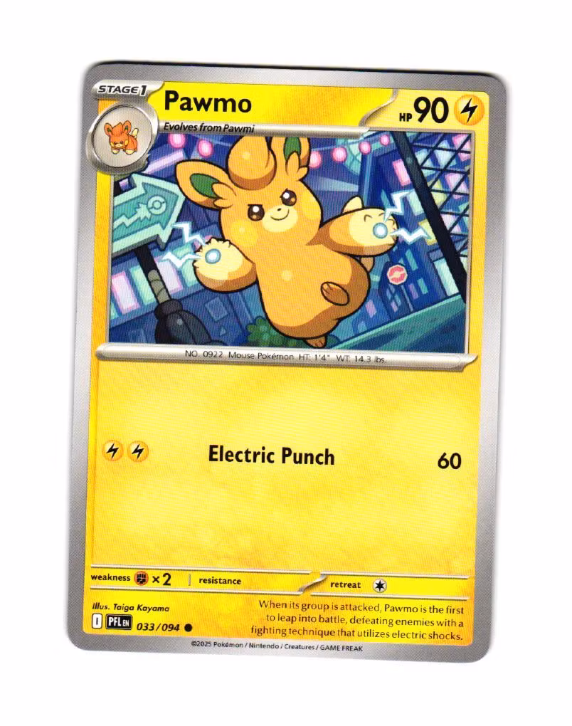 Pawmo Common 033/094 Phantasmal Flames Pokemon