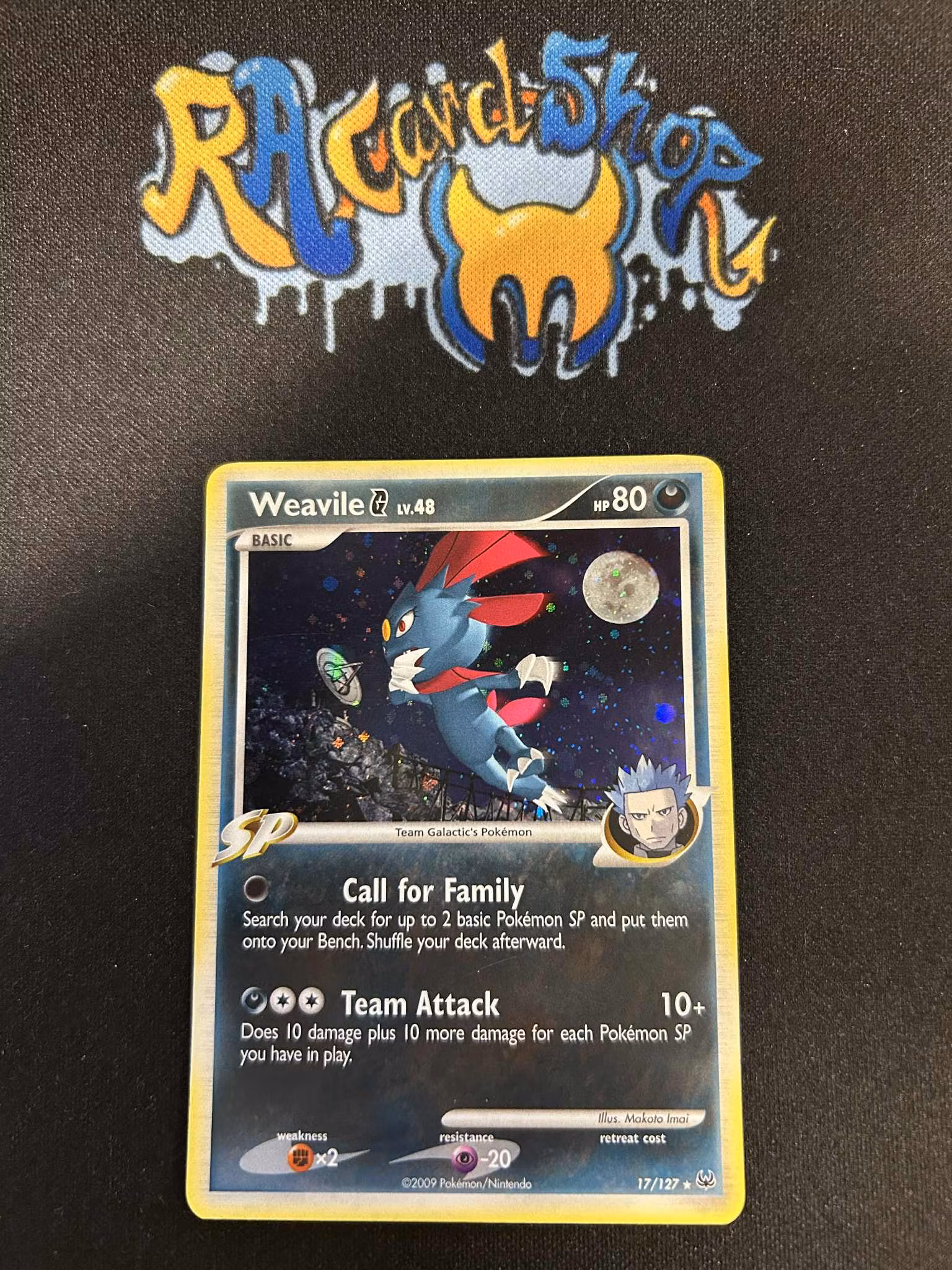 Weavile G Lv.48 Holo Rare 17/127 Platinum Pokemon