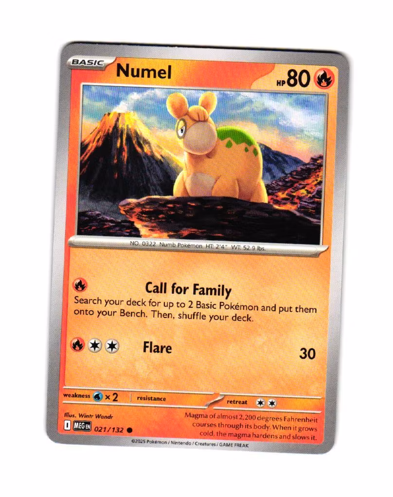 Numel Common 021/132 Mega Evolution Pokemon