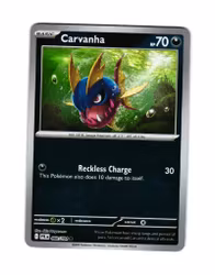 Carvanha Reverse Holo Common 060/094 Phantasmal Flames Pokemon