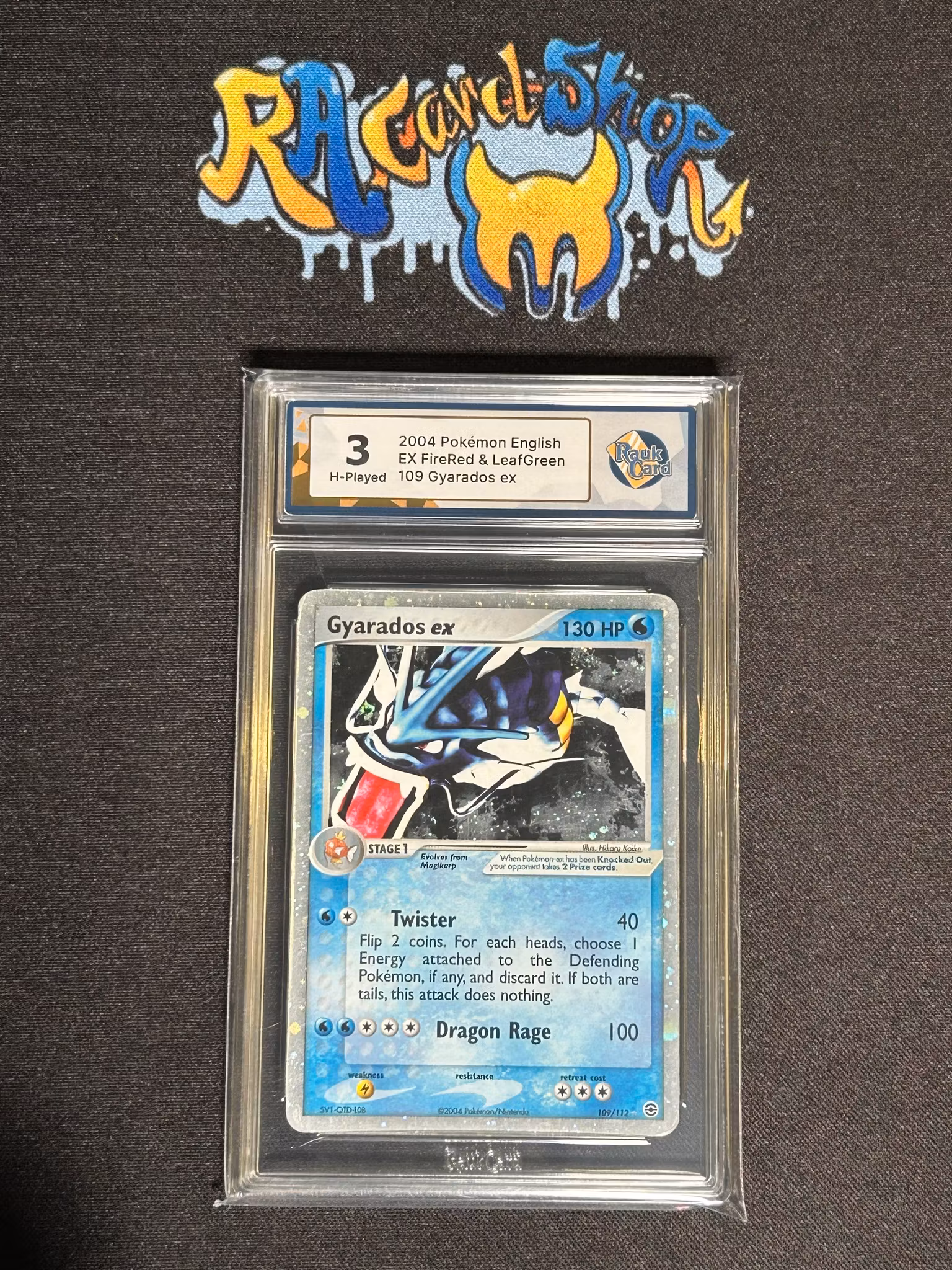 Gyarados ex 109 EX FireRed & LeafGreen Graded Card 3 Rauk Card