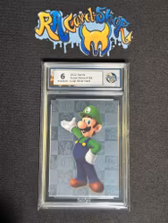 Luigi Silver Card 164 Super Mario Graded Card 6 Rauk Card