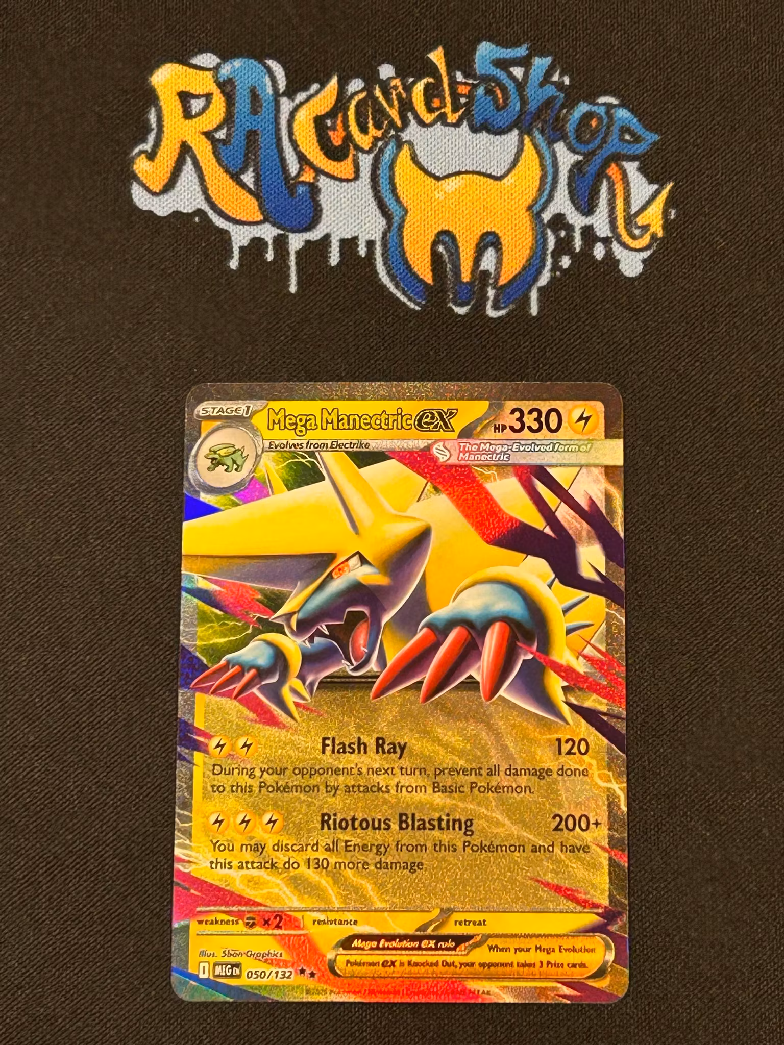 Mega Manectric ex Double Rare 050/132 Mega Evolution Pokemon