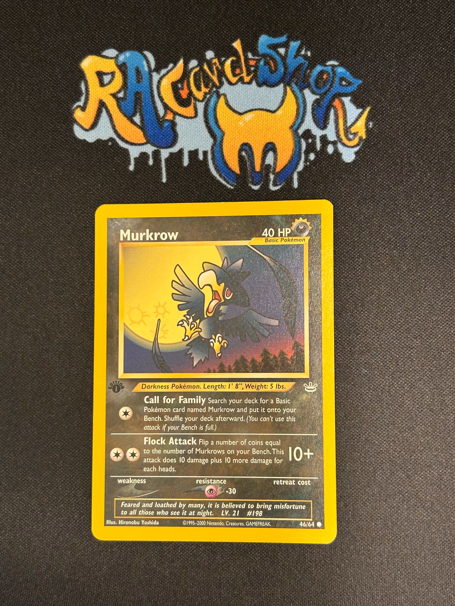 Murkrow Common 46/64 Neo Revelation 1st Edition Pokemon