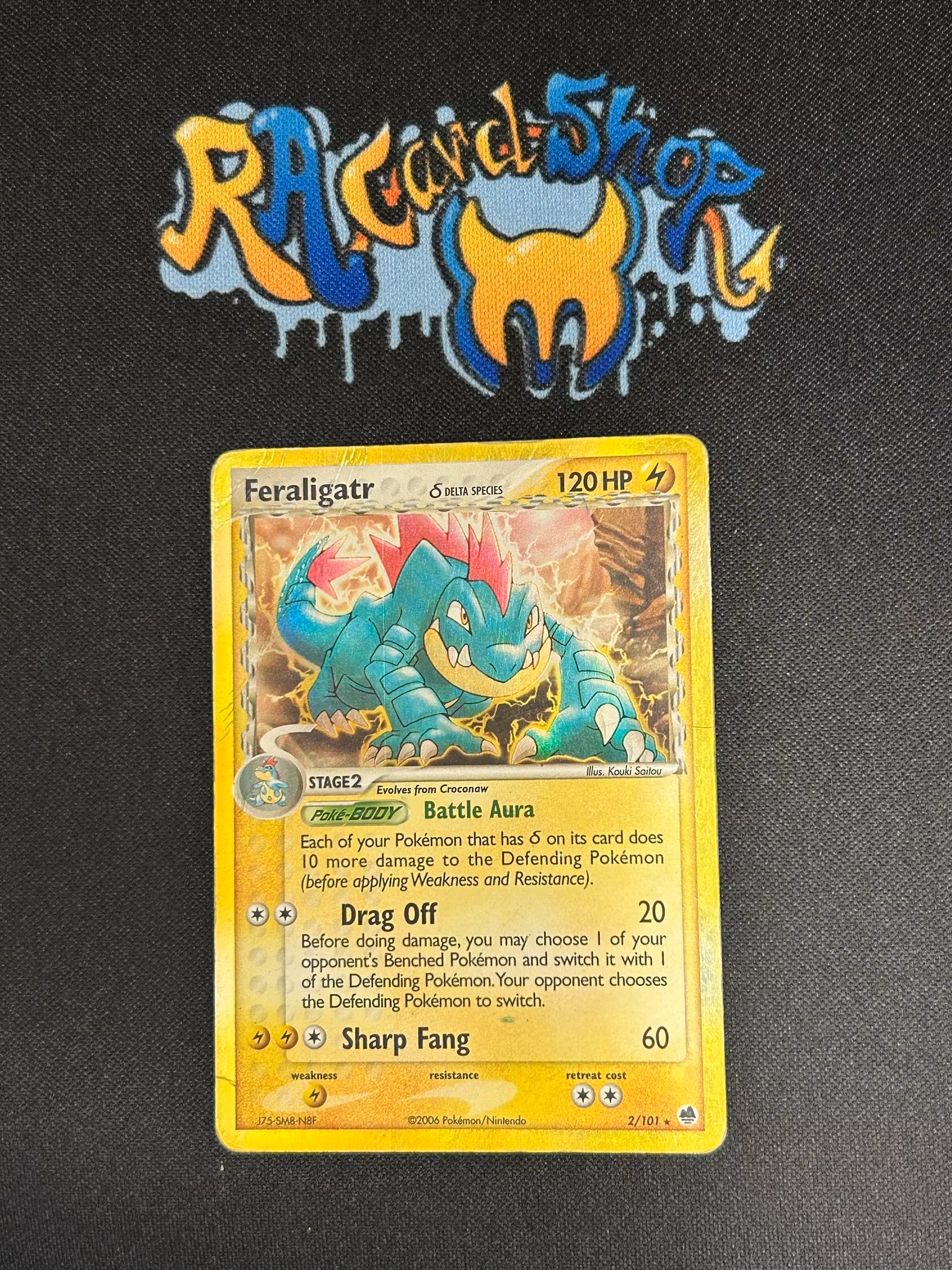 Feraligatr Holo Rare 2/101 EX Dragon Frontiers Pokemon