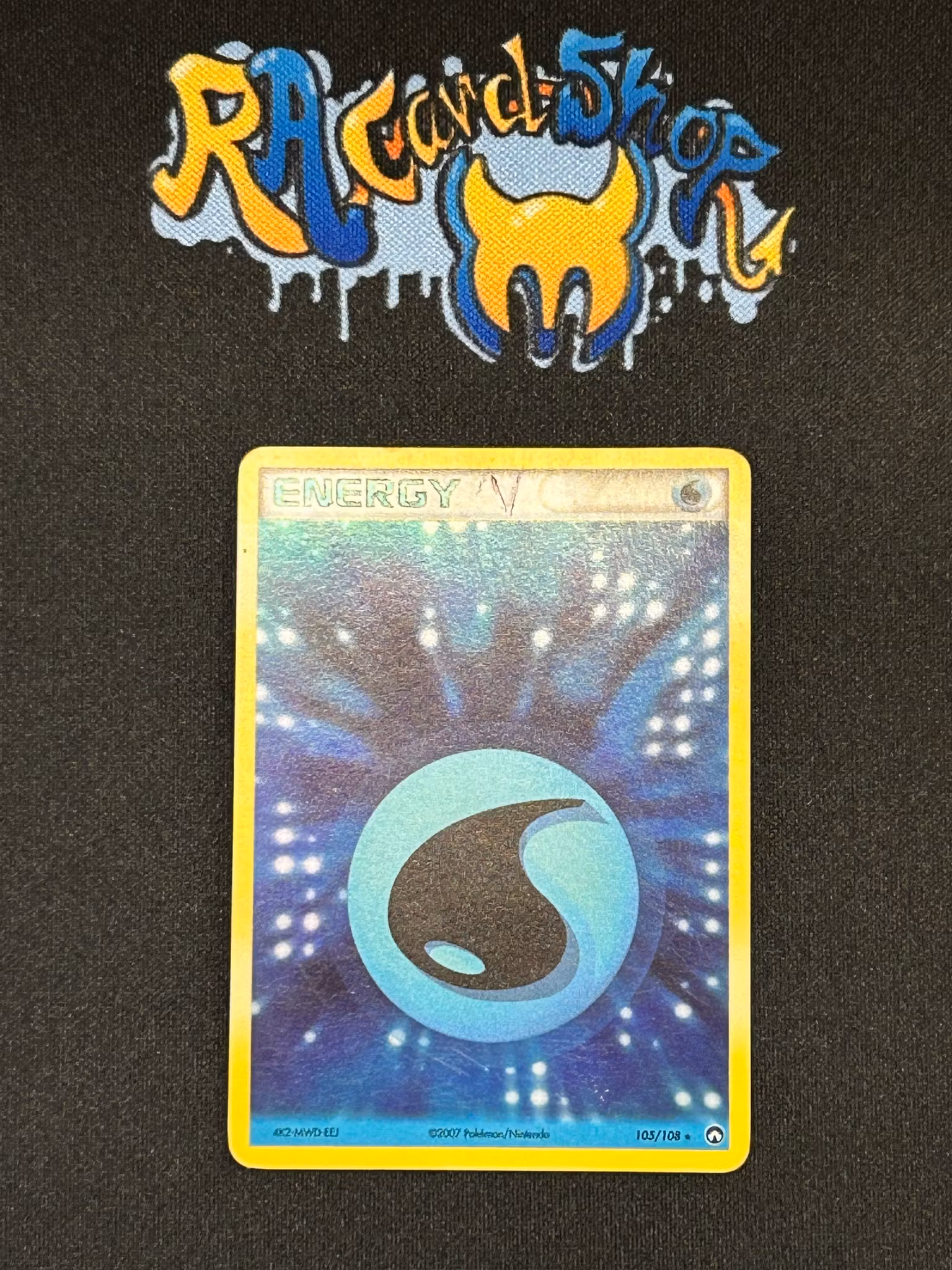 Water Energy Reverse Holo Rare 105/108 EX Power Keepers Pokemon