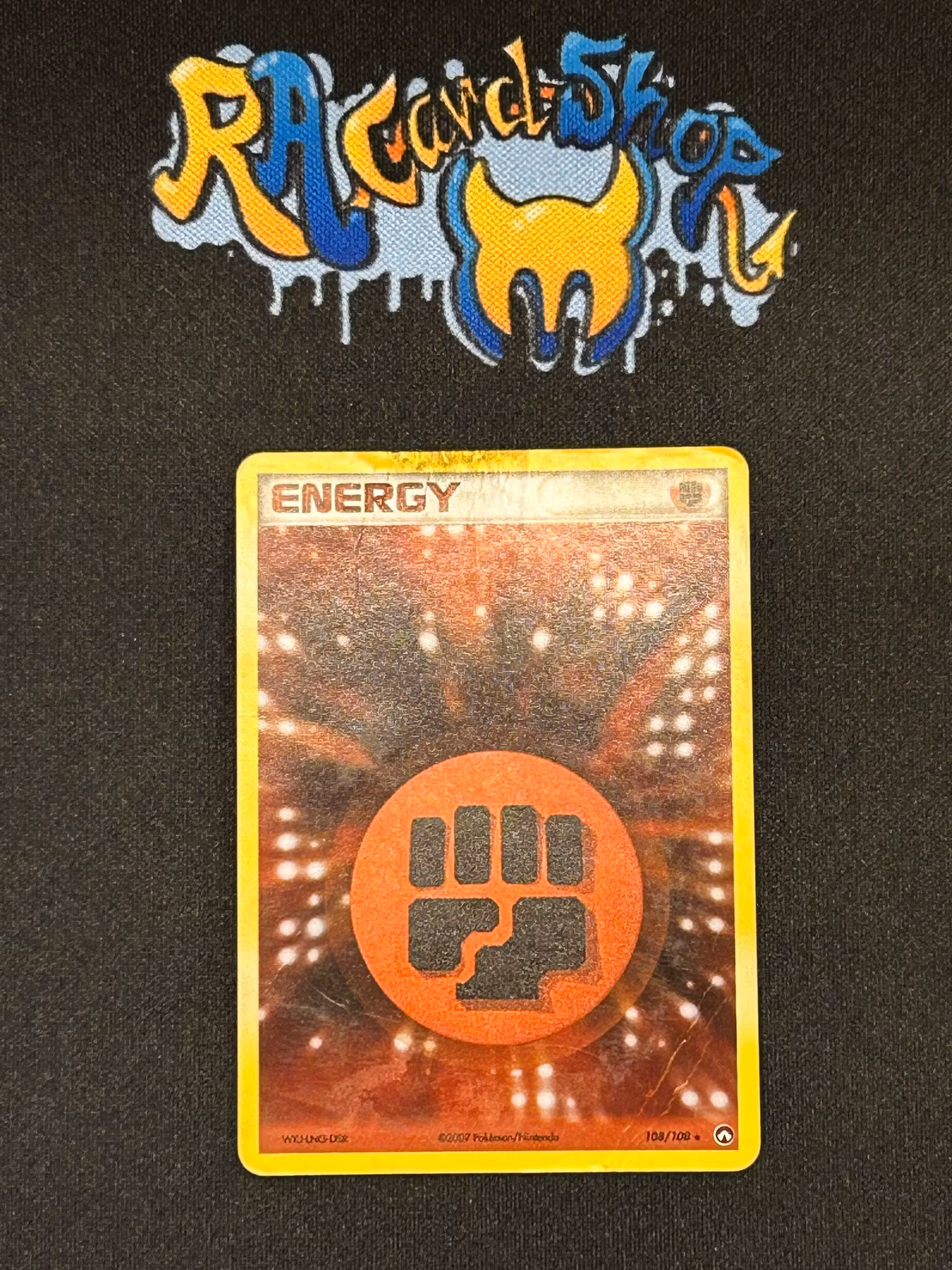 Fighting Energy Reverse Holo Rare 108/108 EX Power Keepers Pokemon