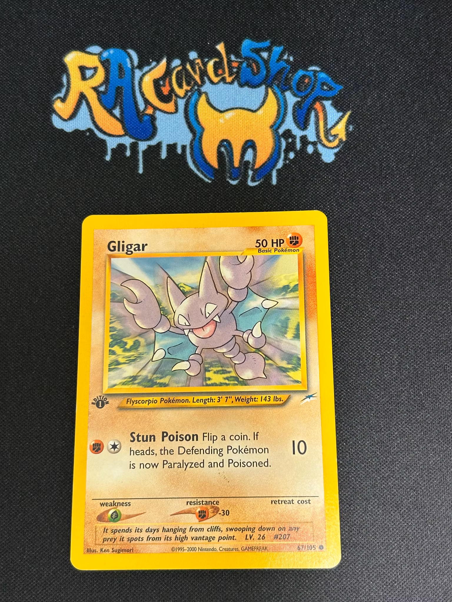 Gligar Common 67/105 Neo Destiny 1st Edition Pokemon