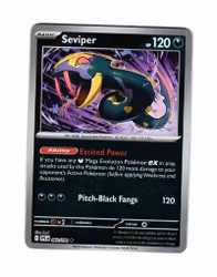 Seviper Reverse Holo Uncommon 062/094 Phantasmal Flames Pokemon