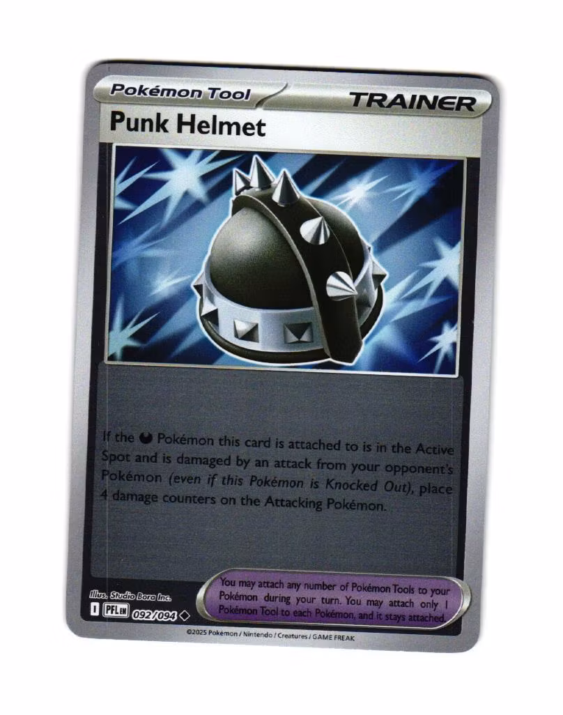 Punk Helmet Reverse Holo Uncommon 092/094 Phantasmal Flames Pokemon