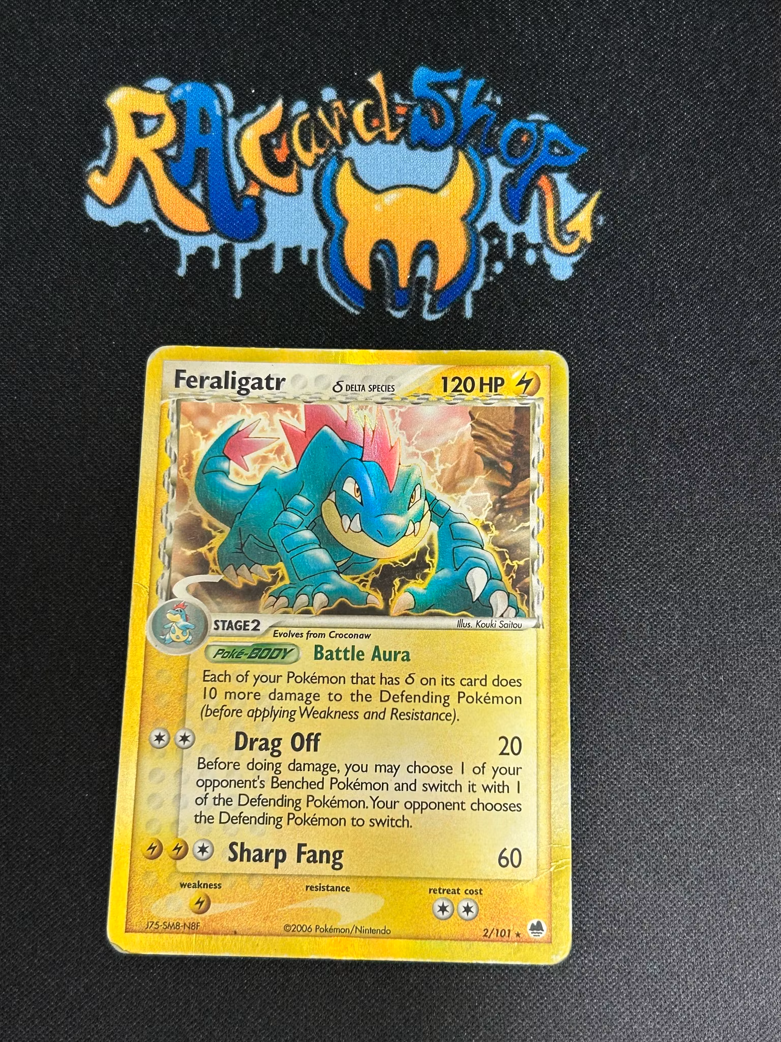 Feraligatr Holo Rare 2/101 EX Dragon Frontiers Pokemon