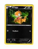 Scraggy Reverse Holo Common 68/114 Black & White Pokemon
