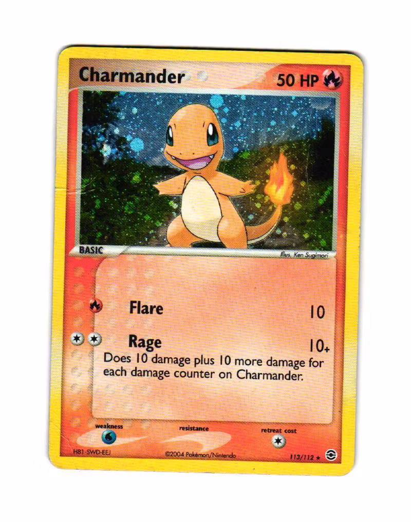 Charmander Holo Rare 113/112 EX FireRed & LeafGreen Pokemon