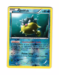 Qwilfish Reverse Holo Rare 21/106 XY Flashfire Pokemon