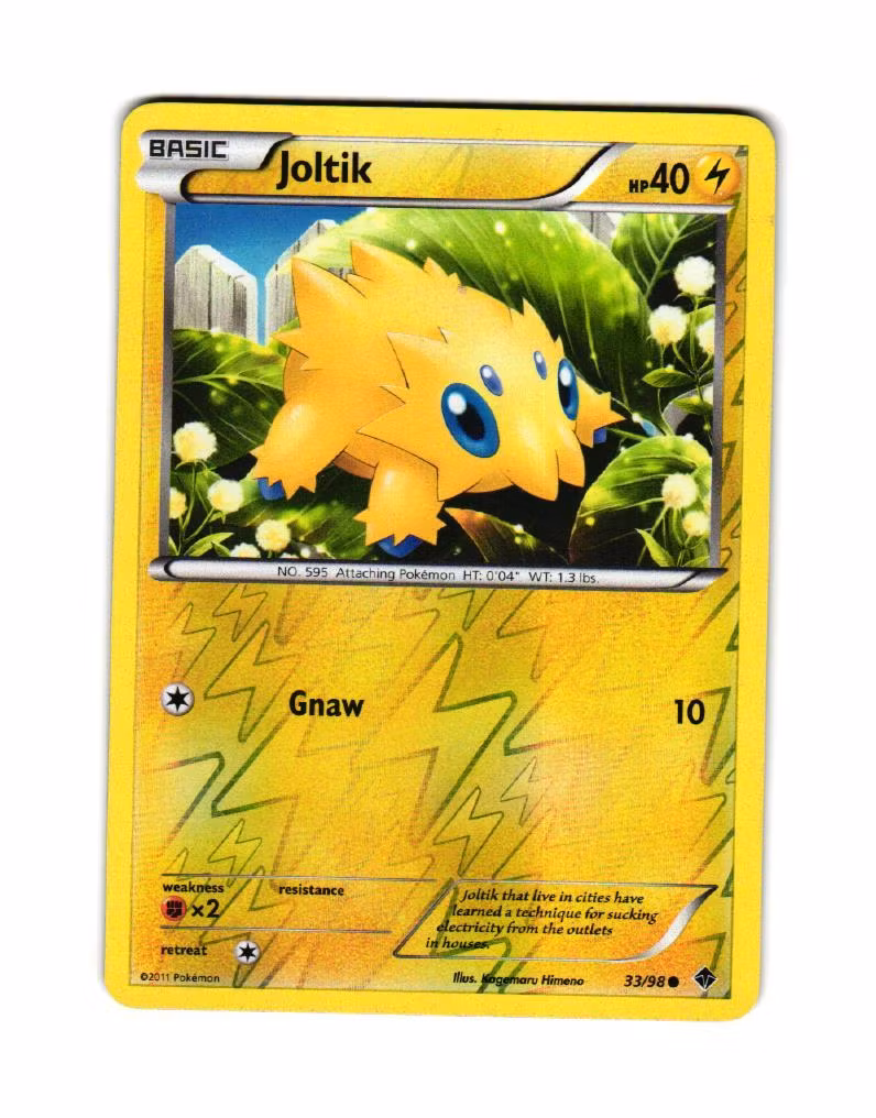 Joltik Reverse Holo Common 33/98 Emerging Powers Pokemon
