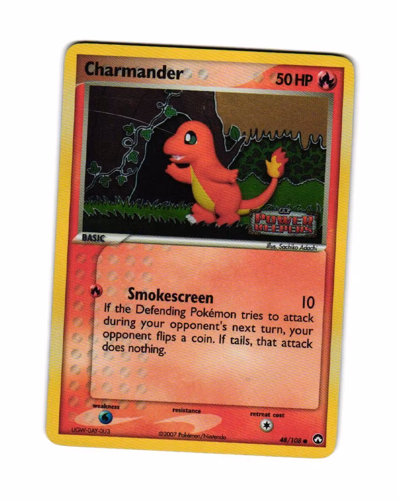 Charmander Reverse Holo Common 48/108 EX Power Keepers Pokemon
