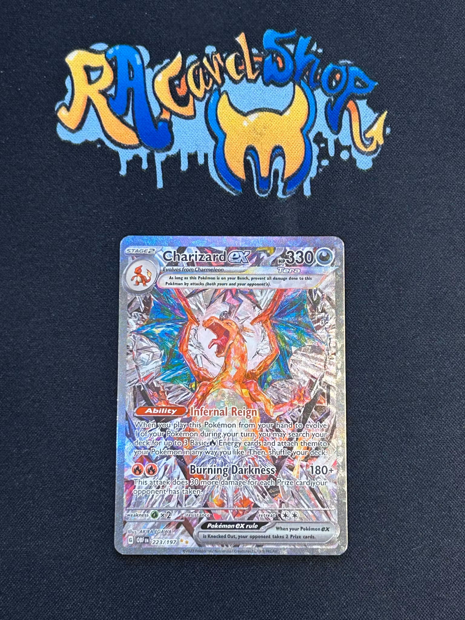 Charizard ex Special illustration Rare 223/197 Obsidian Flames Pokemon