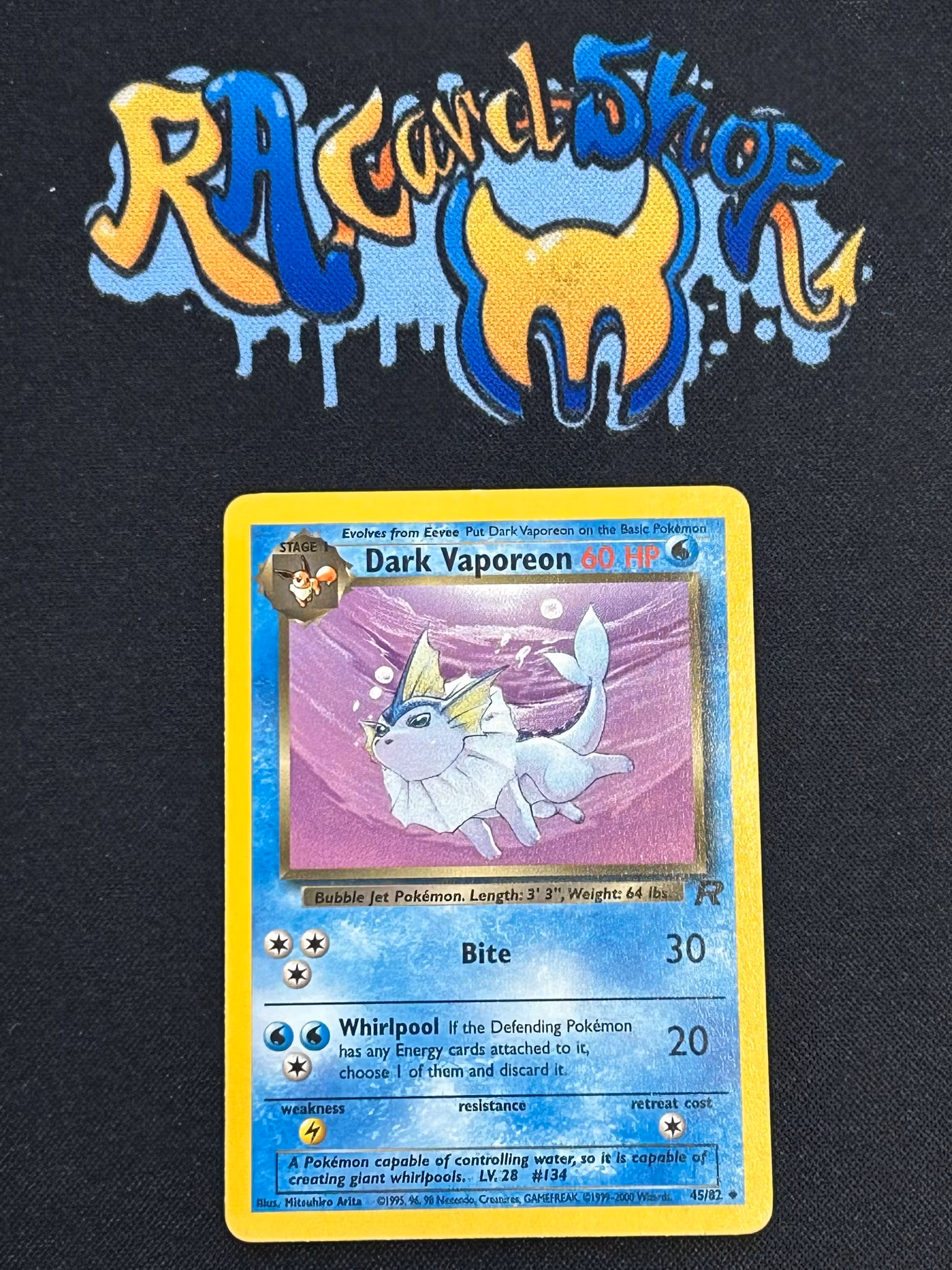 Dark Vaporen Uncommon 45/82 Team Rocket Pokemon