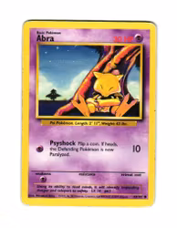 Abra Common 43/102 Base Set Pokemon