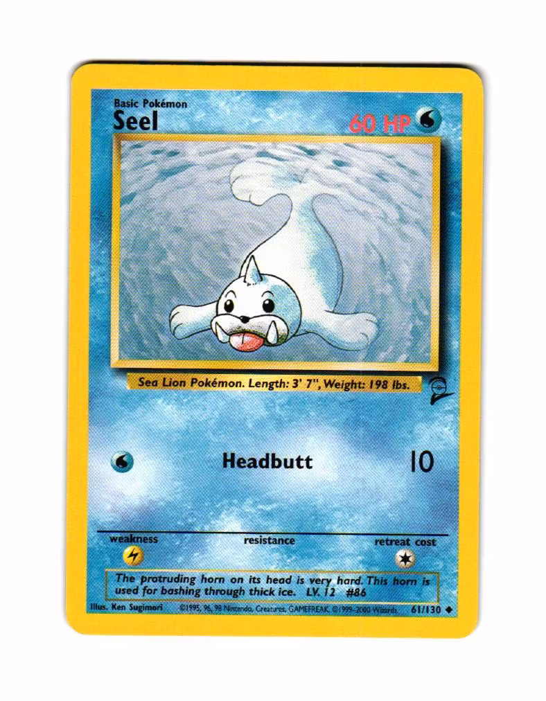 Seel Common 61/130 Base Set 2 Pokemon