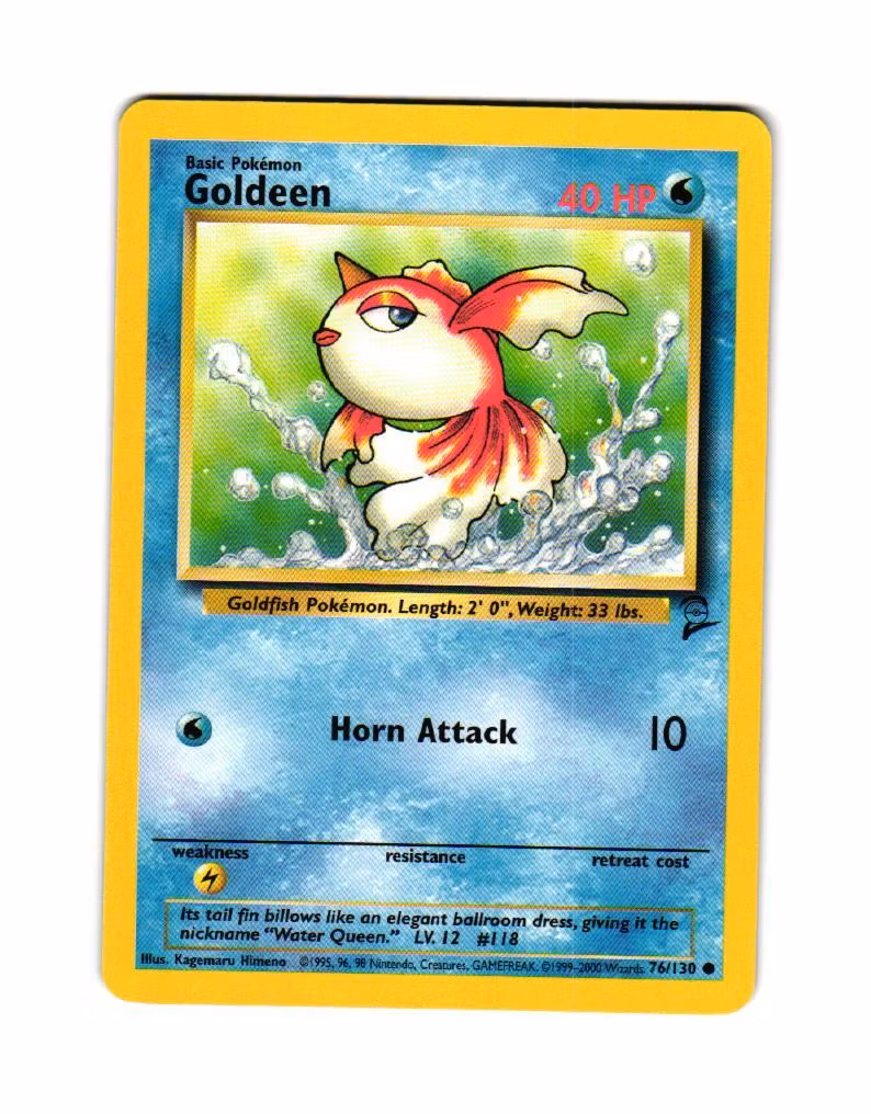 Goldeen Common 76/130 Base Set 2 Pokemon
