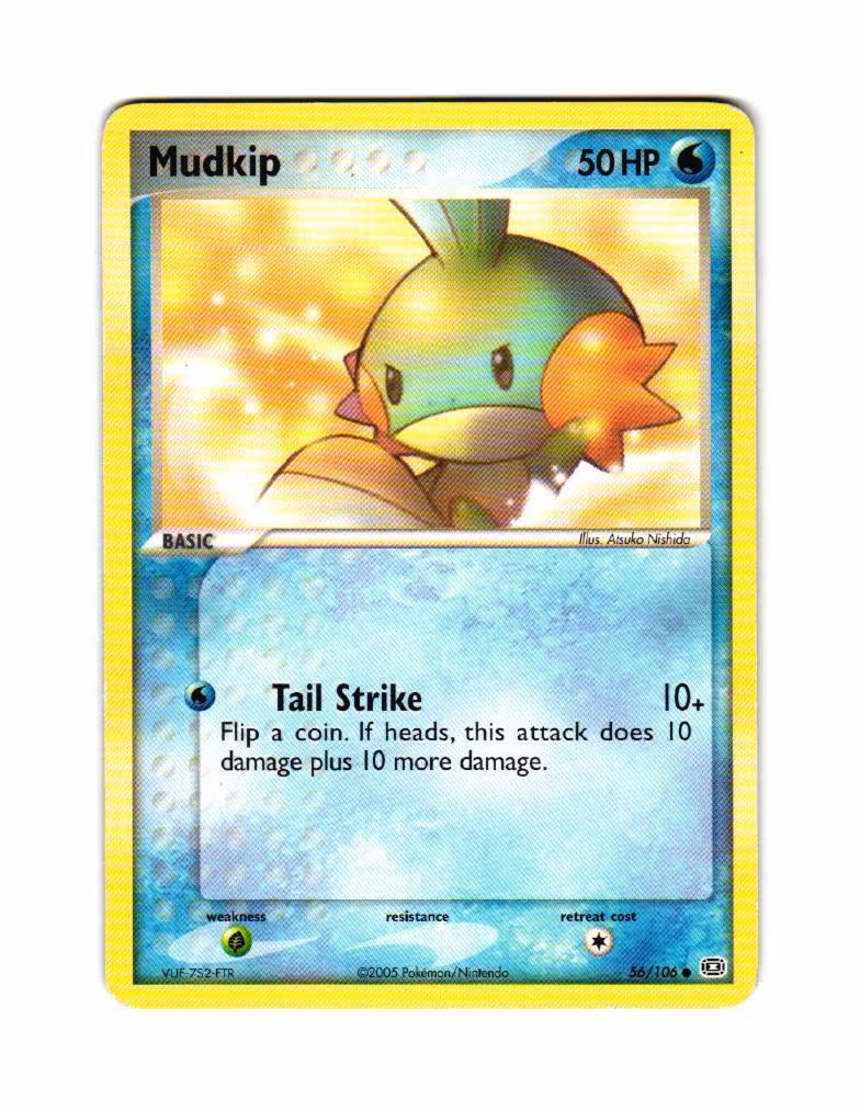 Mudkip Common 56/106 EX Emerald Pokemon
