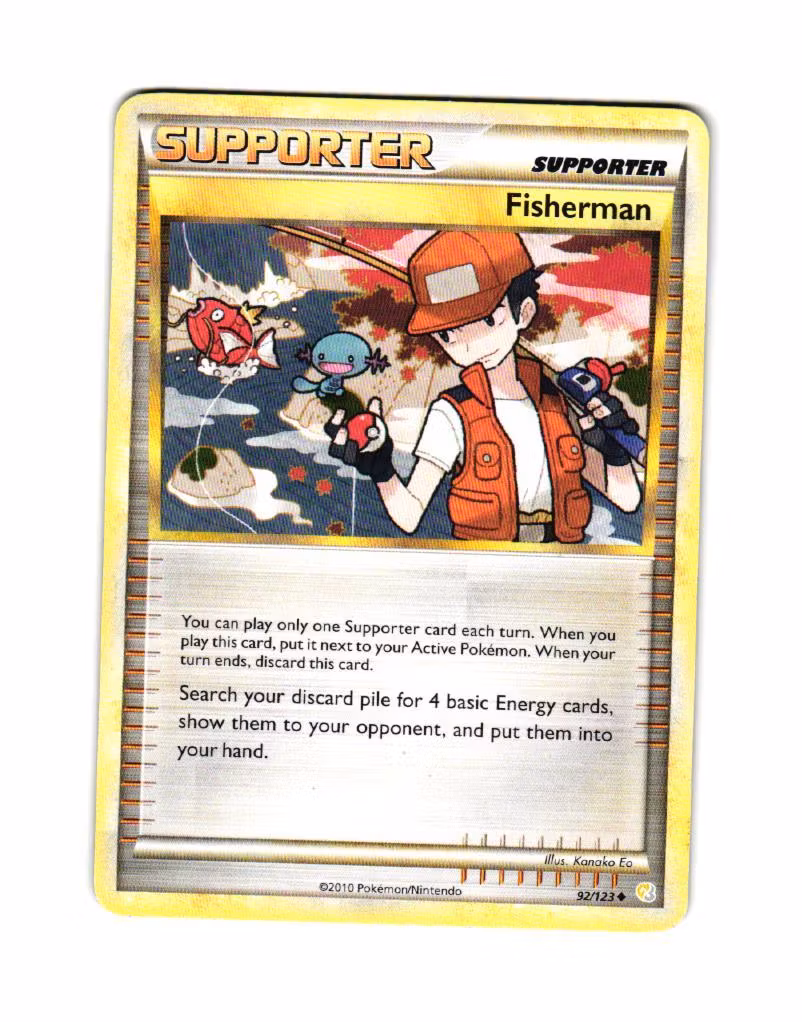 Fisherman Uncommon 92/123 Heartgold & Soulsilver Pokemon