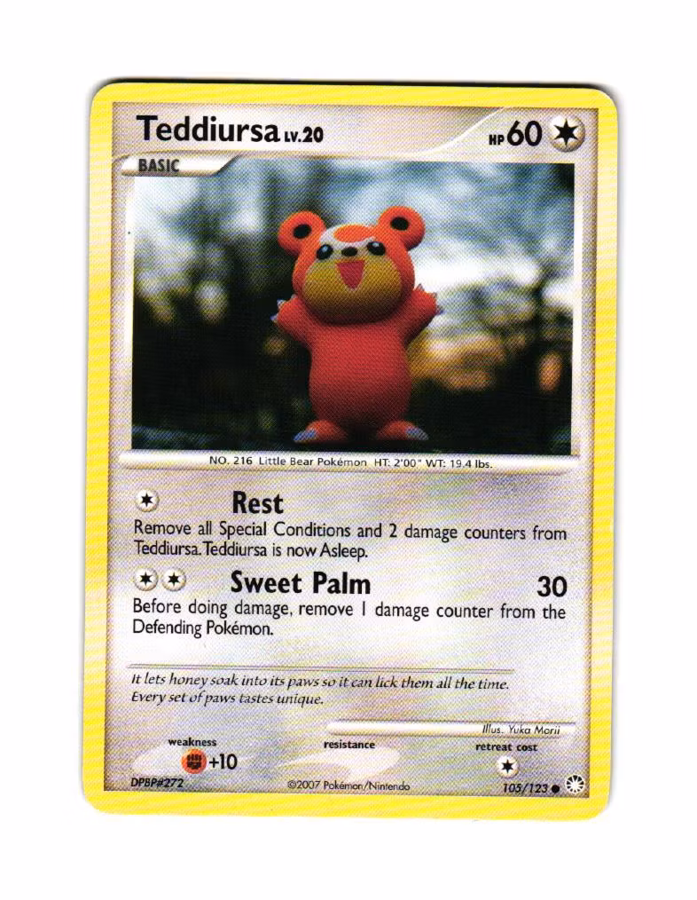 Teddiursa Common 105/123 Mysterious Treasures Pokemon
