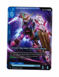 Unicorn Gundam (Destroy Mode) Foil G001-002 LR Newtype Rising (GD01)
