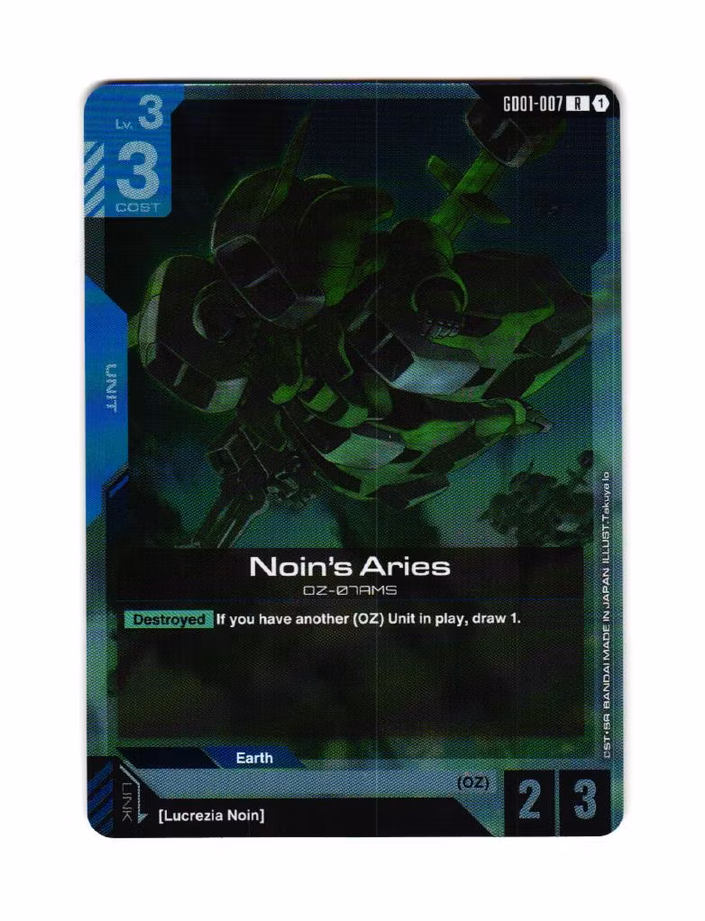 Noins Aries Foil G001-007 R Newtype Rising (GD01)