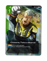 Citizens Take a Stand Foil G001-105 R Newtype Rising (GD01)